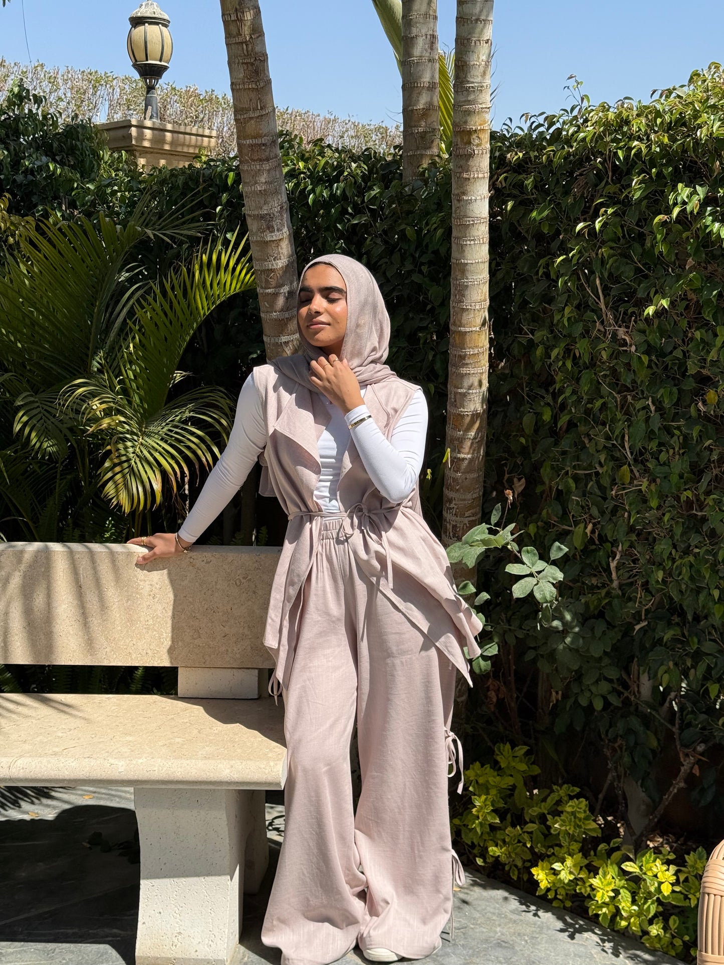 Serene Linen - Pinkish Grey