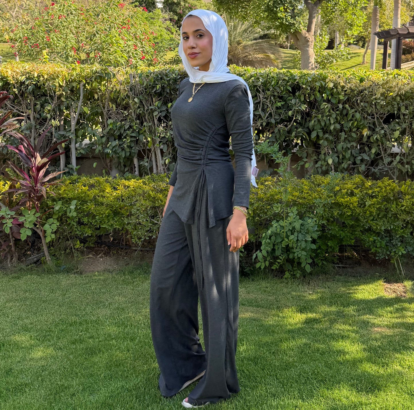 Grey Drawstring Everyday Set