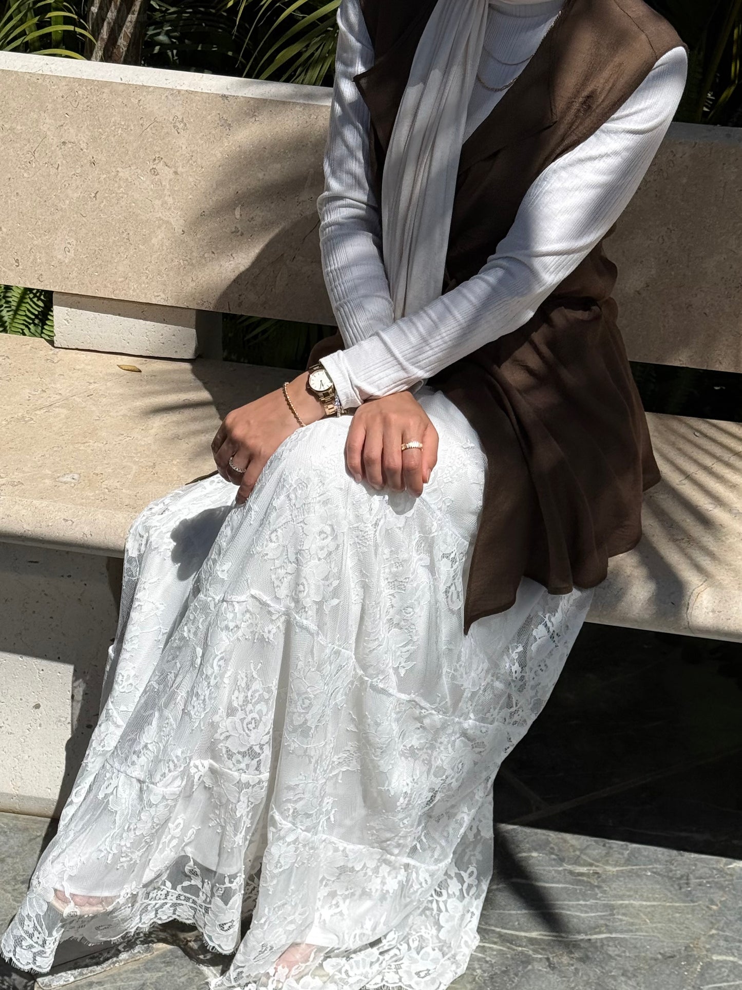 Lace Skirt -White