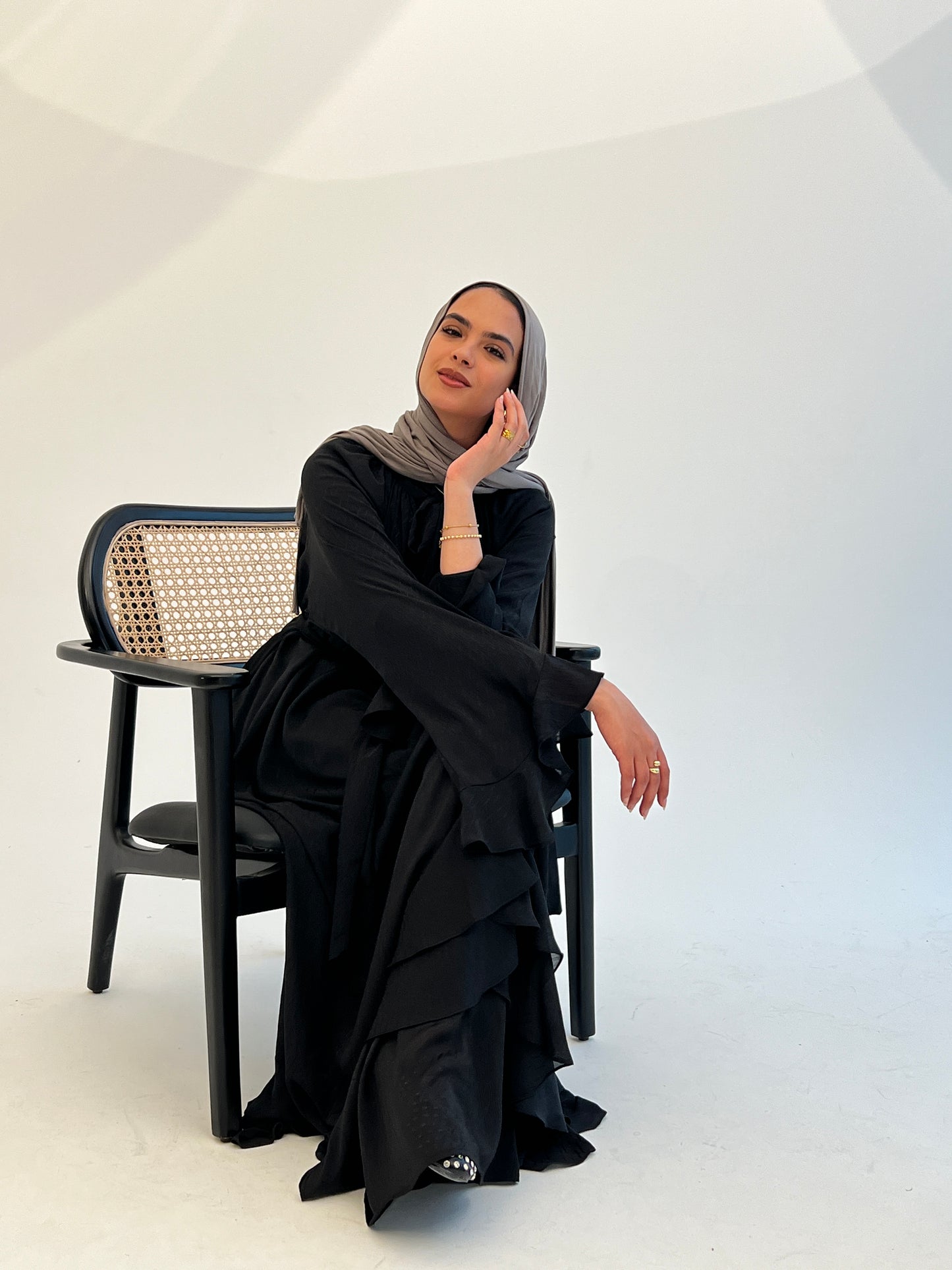 Ruffles Dress - Black