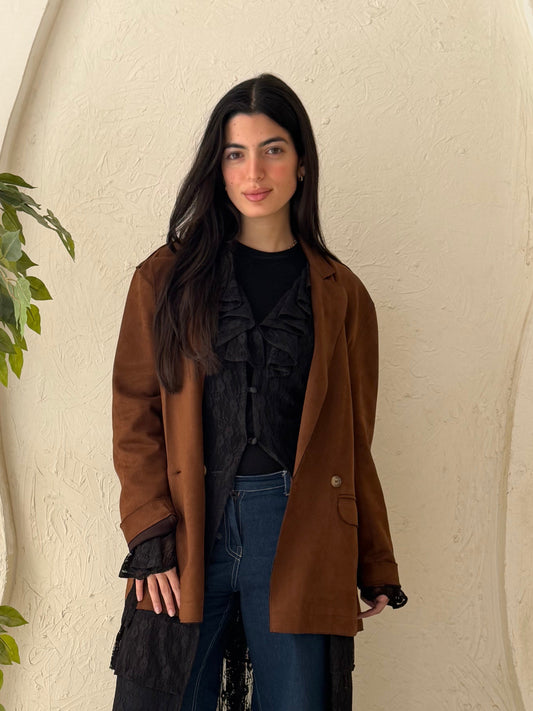 RUSTIC CHARM SUEDE BLAZER