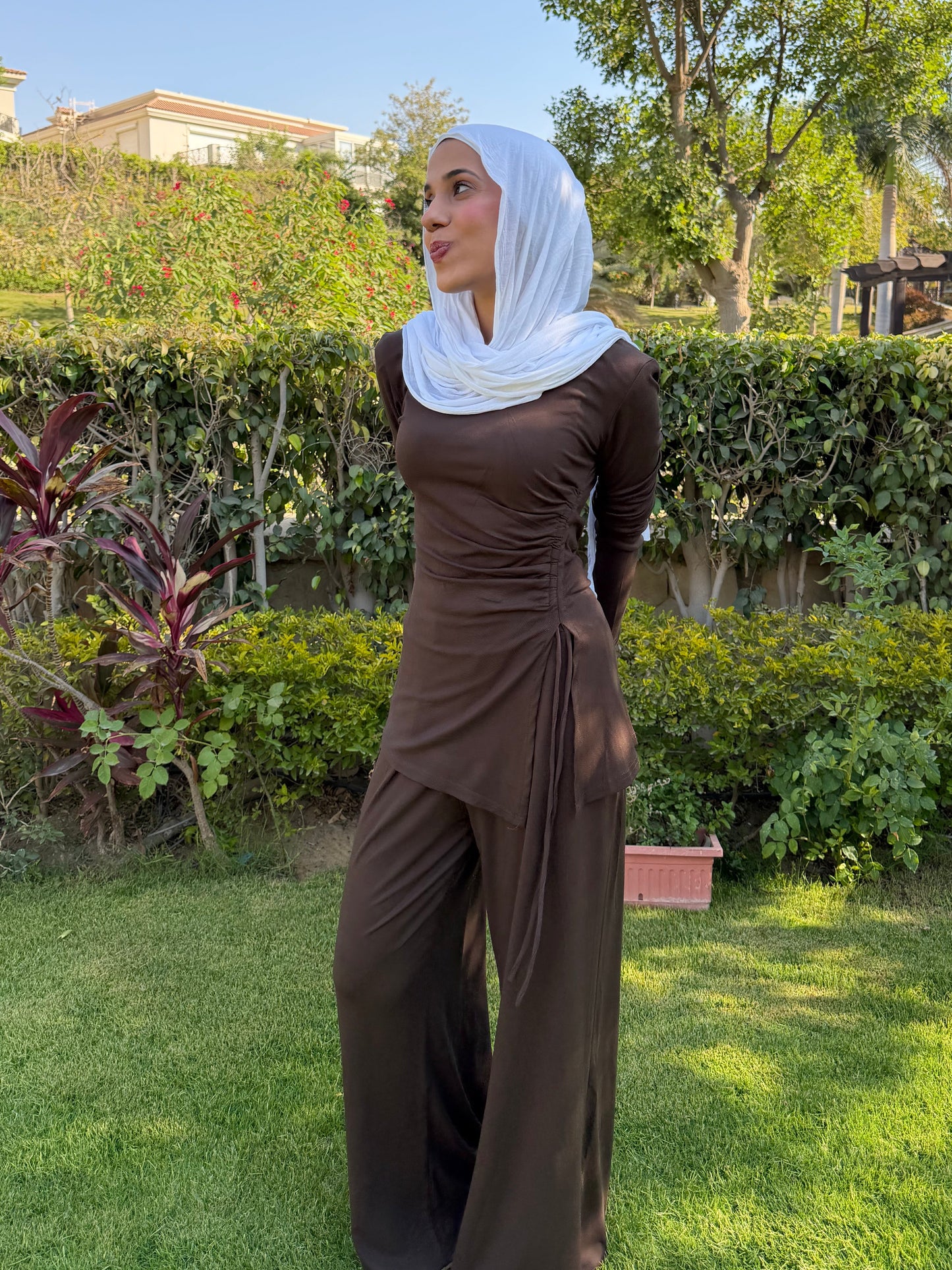Chocolate Drawstring Everyday Set