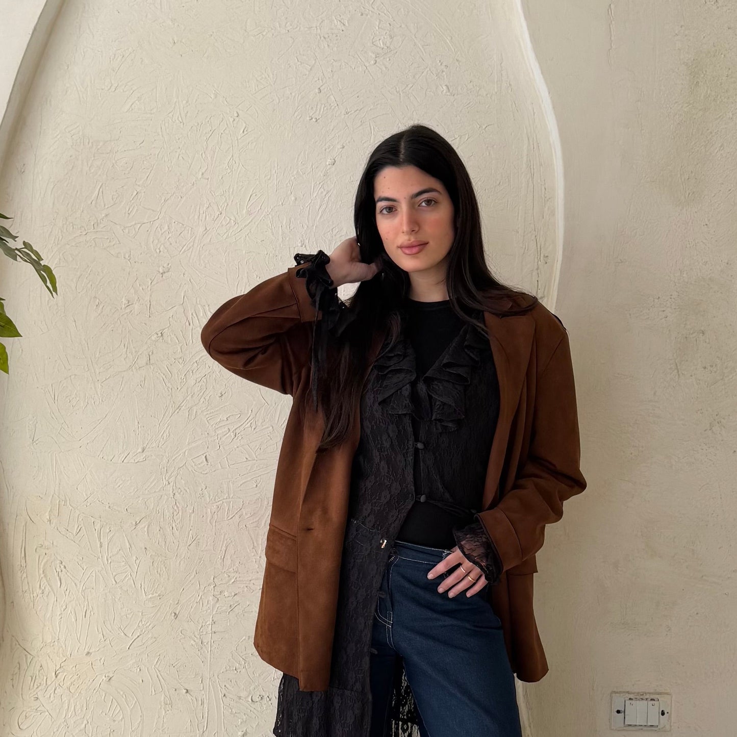 RUSTIC CHARM SUEDE BLAZER