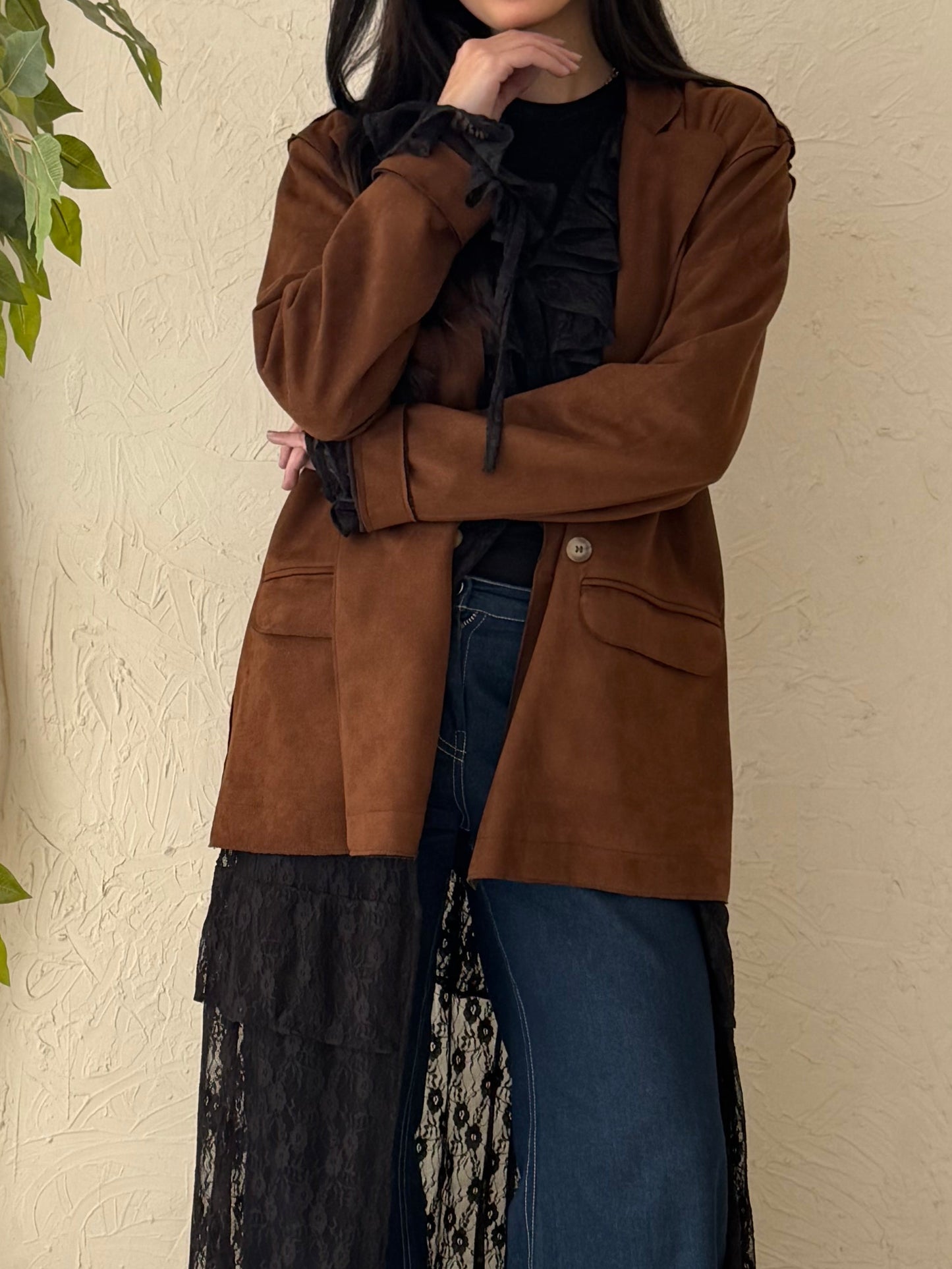RUSTIC CHARM SUEDE BLAZER