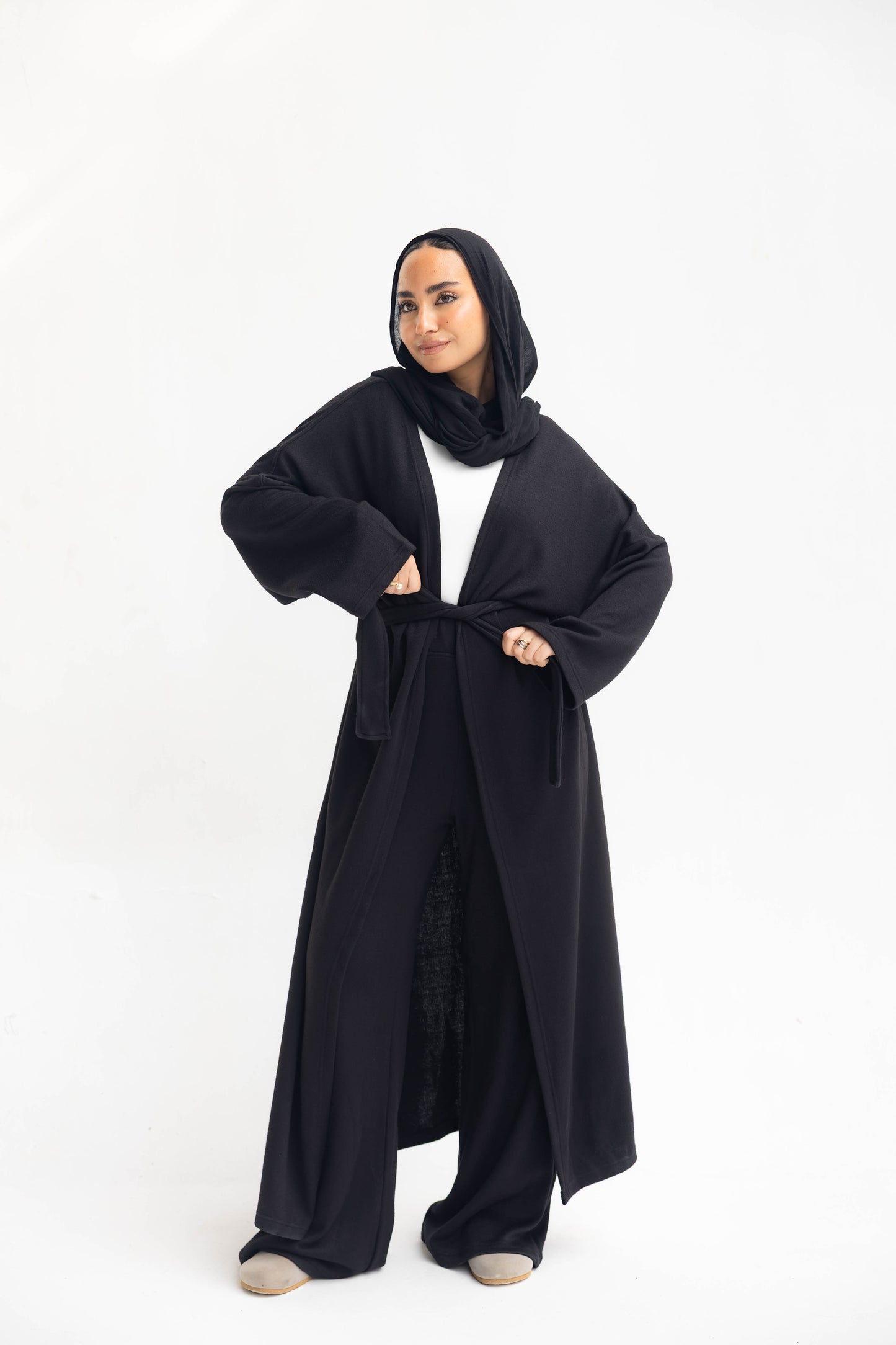 Elegant Ease Knit Set Black