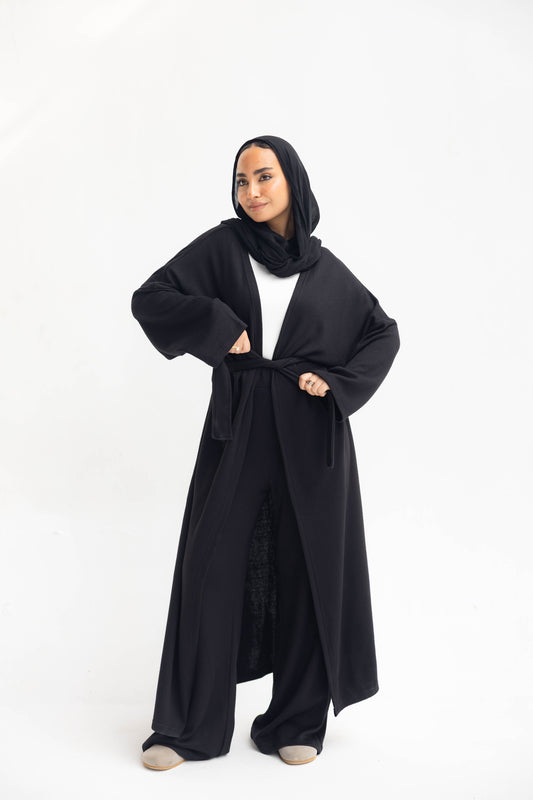 Elegant Ease Knit Set Black