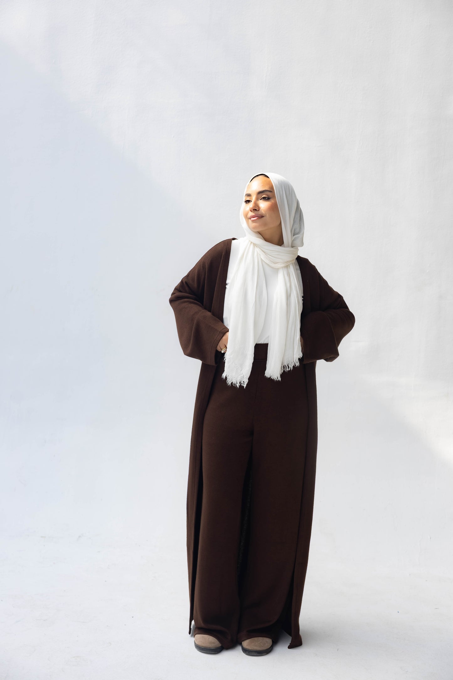 Elegant Ease Knit Set Choclate