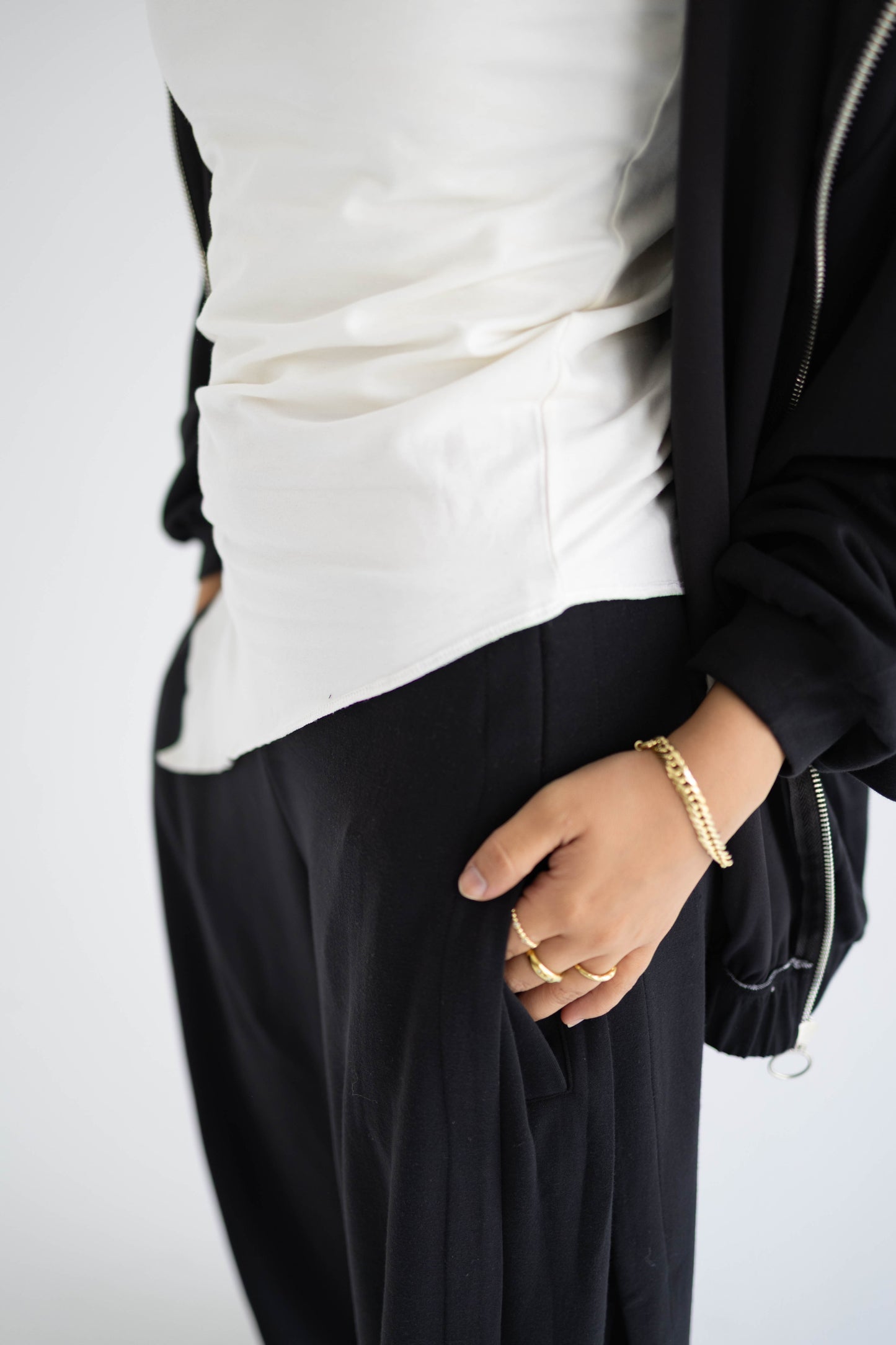 Black Relaxed Cotton Lounge Set