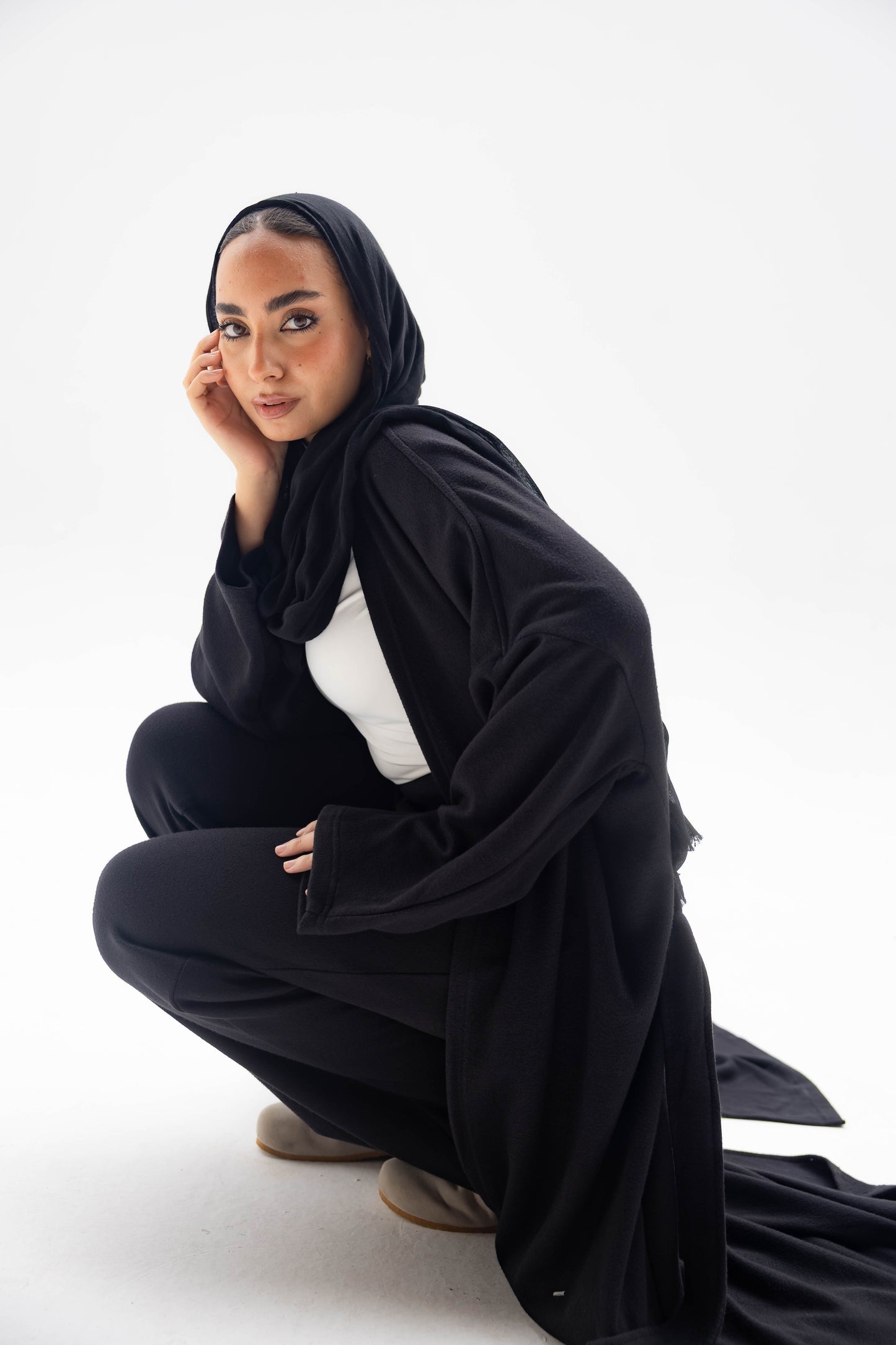 Elegant Ease Knit Set Black