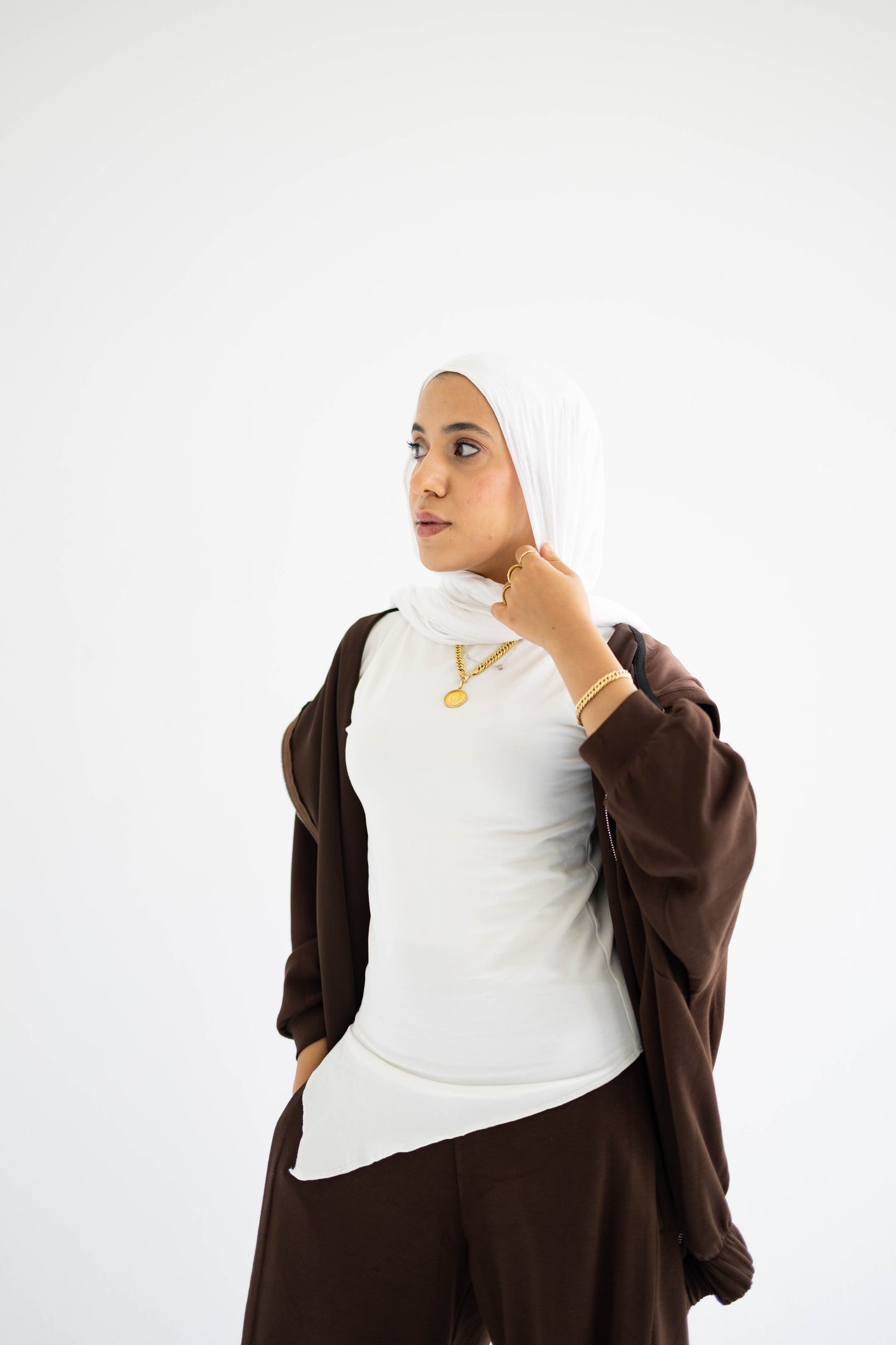 Coffee Relaxed Cotton Lounge Set