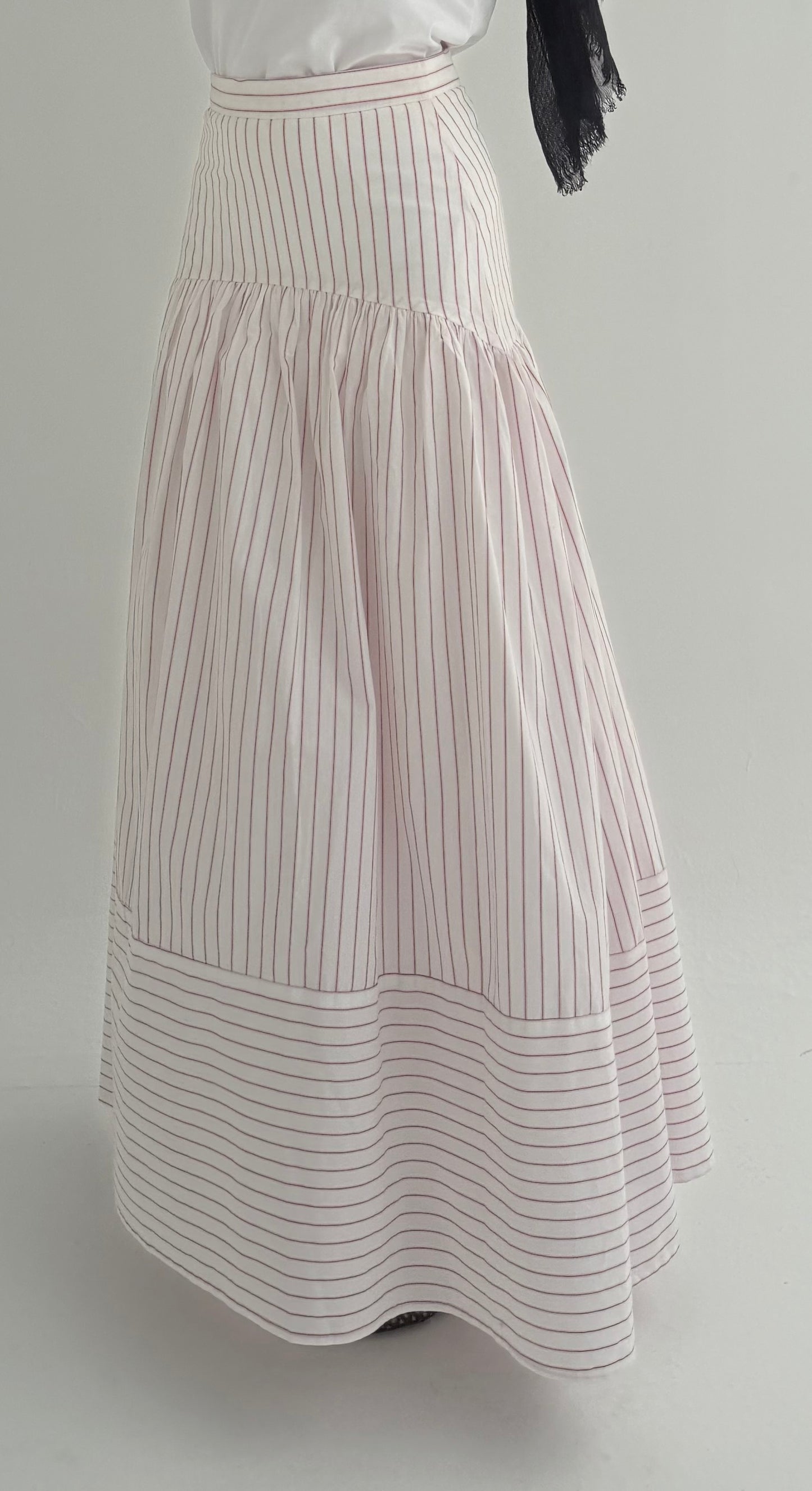 Wave Stripped Skirt
