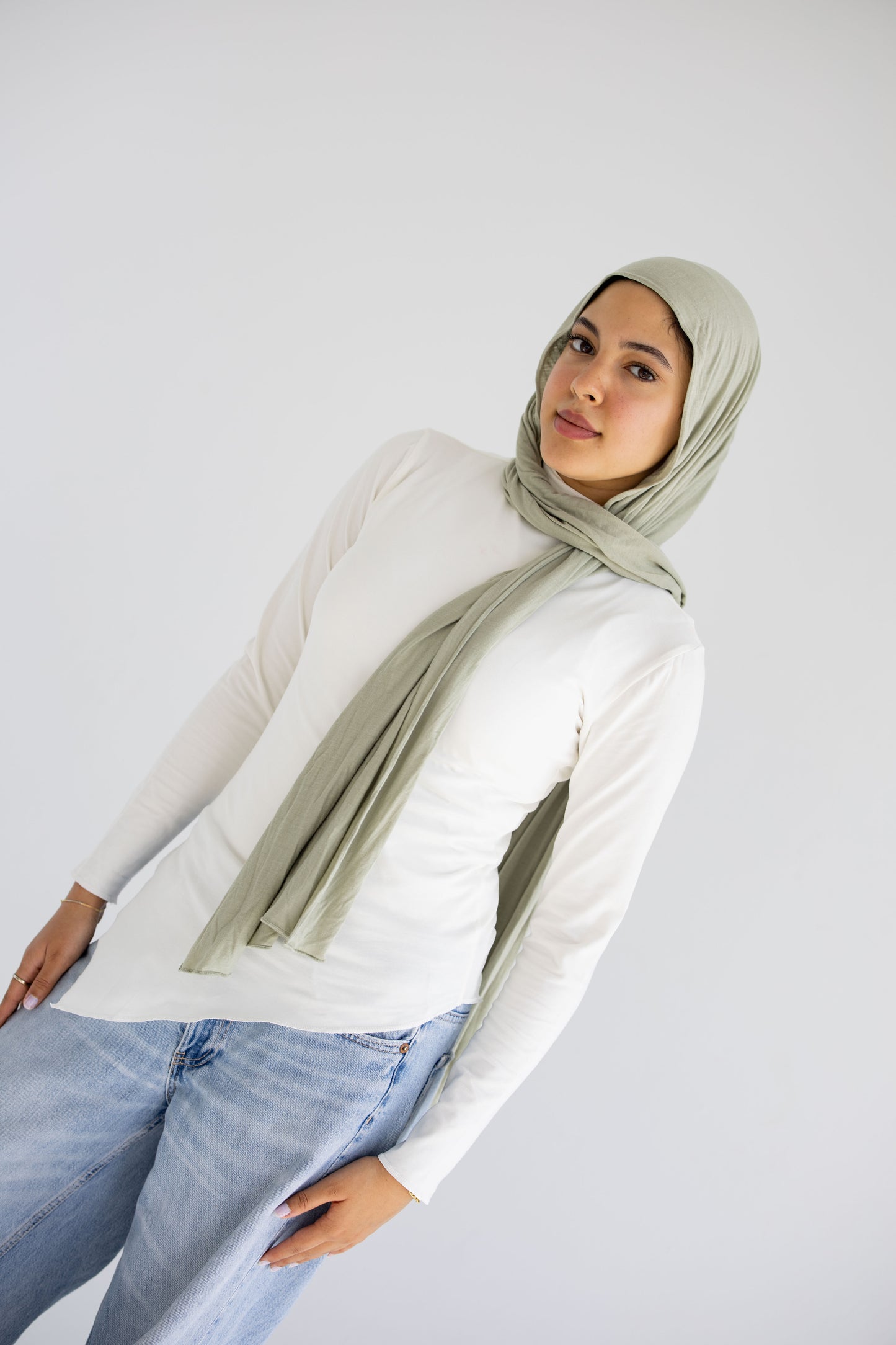 Offwhite Sleeved Asymmetrical Tee